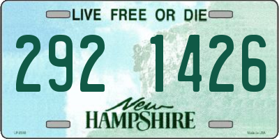NH license plate 2921426