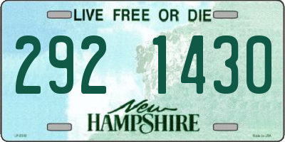 NH license plate 2921430