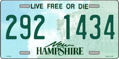 NH license plate 2921434