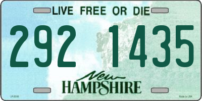 NH license plate 2921435
