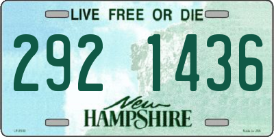 NH license plate 2921436