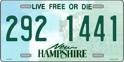 NH license plate 2921441