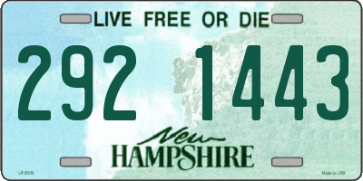 NH license plate 2921443