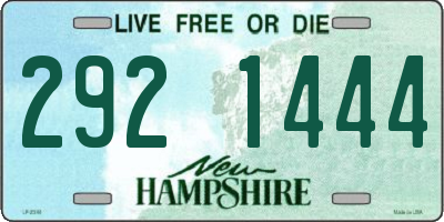 NH license plate 2921444