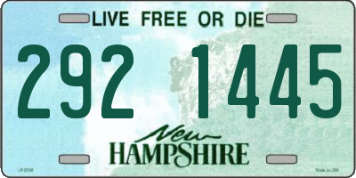 NH license plate 2921445