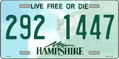 NH license plate 2921447