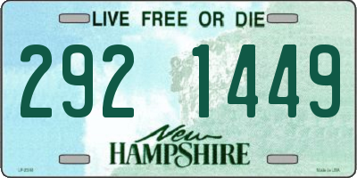 NH license plate 2921449