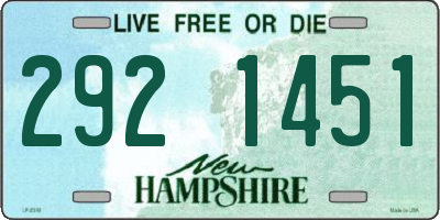 NH license plate 2921451