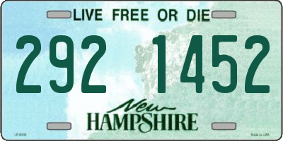 NH license plate 2921452