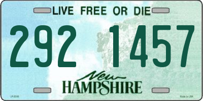 NH license plate 2921457