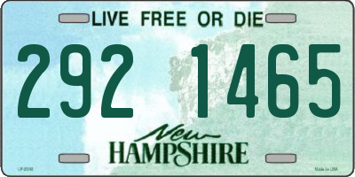 NH license plate 2921465