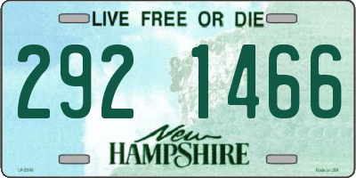 NH license plate 2921466