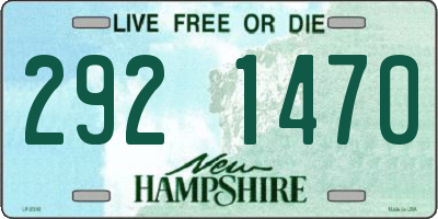 NH license plate 2921470