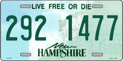 NH license plate 2921477