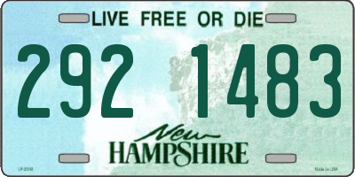 NH license plate 2921483