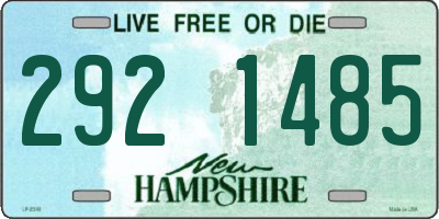 NH license plate 2921485