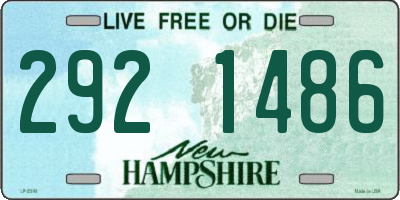 NH license plate 2921486