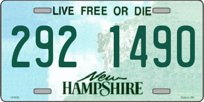 NH license plate 2921490
