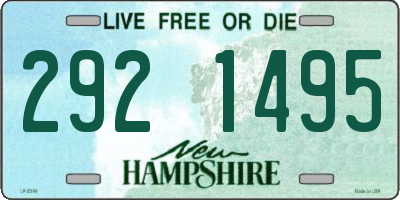 NH license plate 2921495