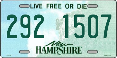 NH license plate 2921507