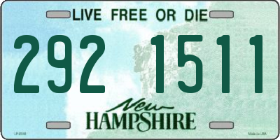 NH license plate 2921511