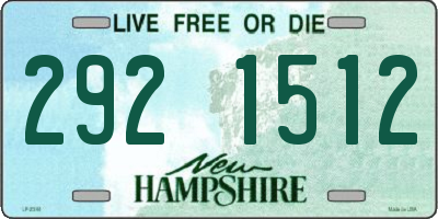 NH license plate 2921512