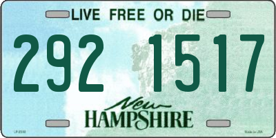 NH license plate 2921517