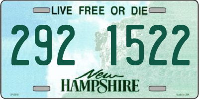 NH license plate 2921522