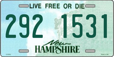 NH license plate 2921531