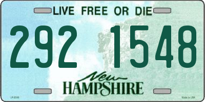 NH license plate 2921548