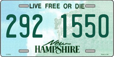NH license plate 2921550