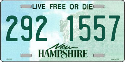 NH license plate 2921557