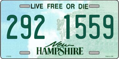 NH license plate 2921559