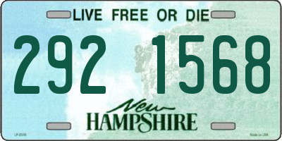 NH license plate 2921568