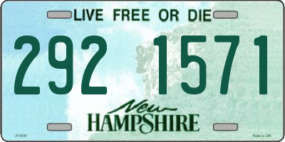 NH license plate 2921571