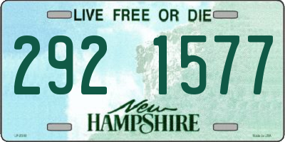 NH license plate 2921577