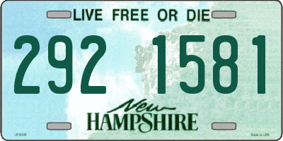 NH license plate 2921581