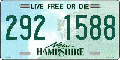 NH license plate 2921588