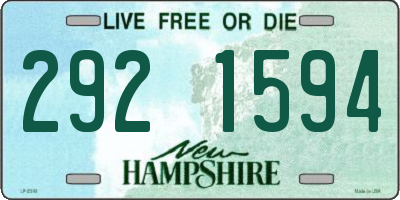 NH license plate 2921594