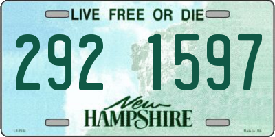 NH license plate 2921597