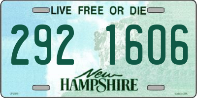 NH license plate 2921606