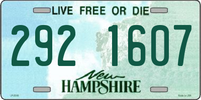 NH license plate 2921607