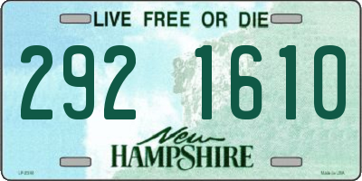 NH license plate 2921610