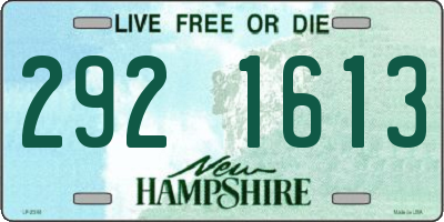 NH license plate 2921613