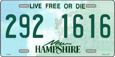 NH license plate 2921616
