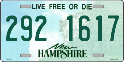 NH license plate 2921617