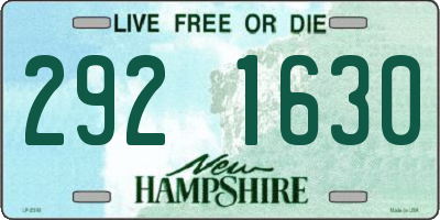 NH license plate 2921630