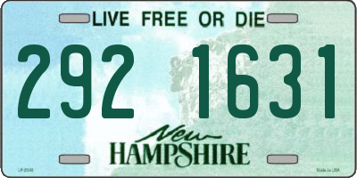 NH license plate 2921631