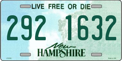 NH license plate 2921632