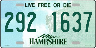 NH license plate 2921637